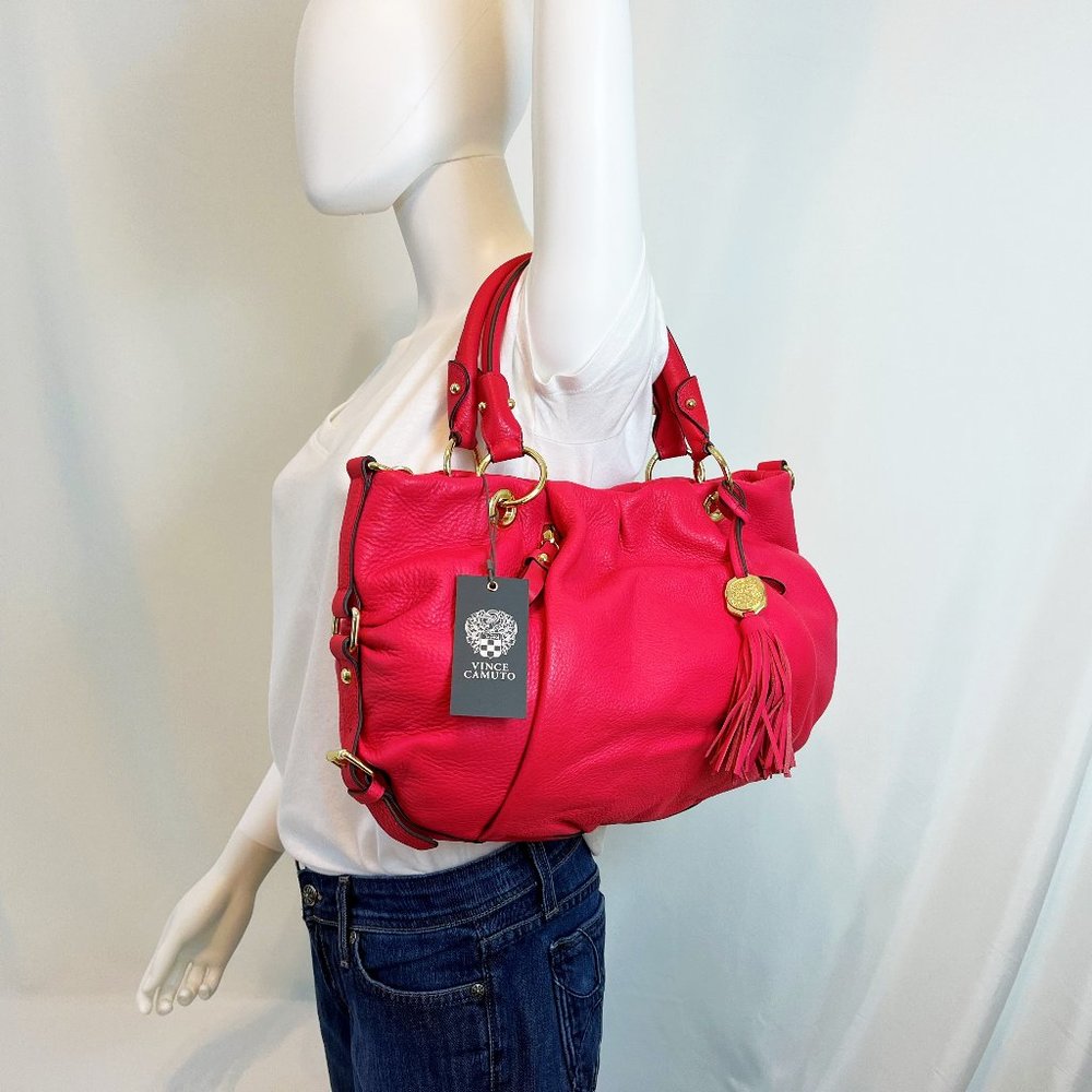 NWT Vince Camuto Watermelon Leather Handbag